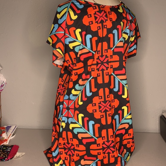 6/$20🍃LakLook Pattern Neon Dress with pockets - Picture 3 of 6